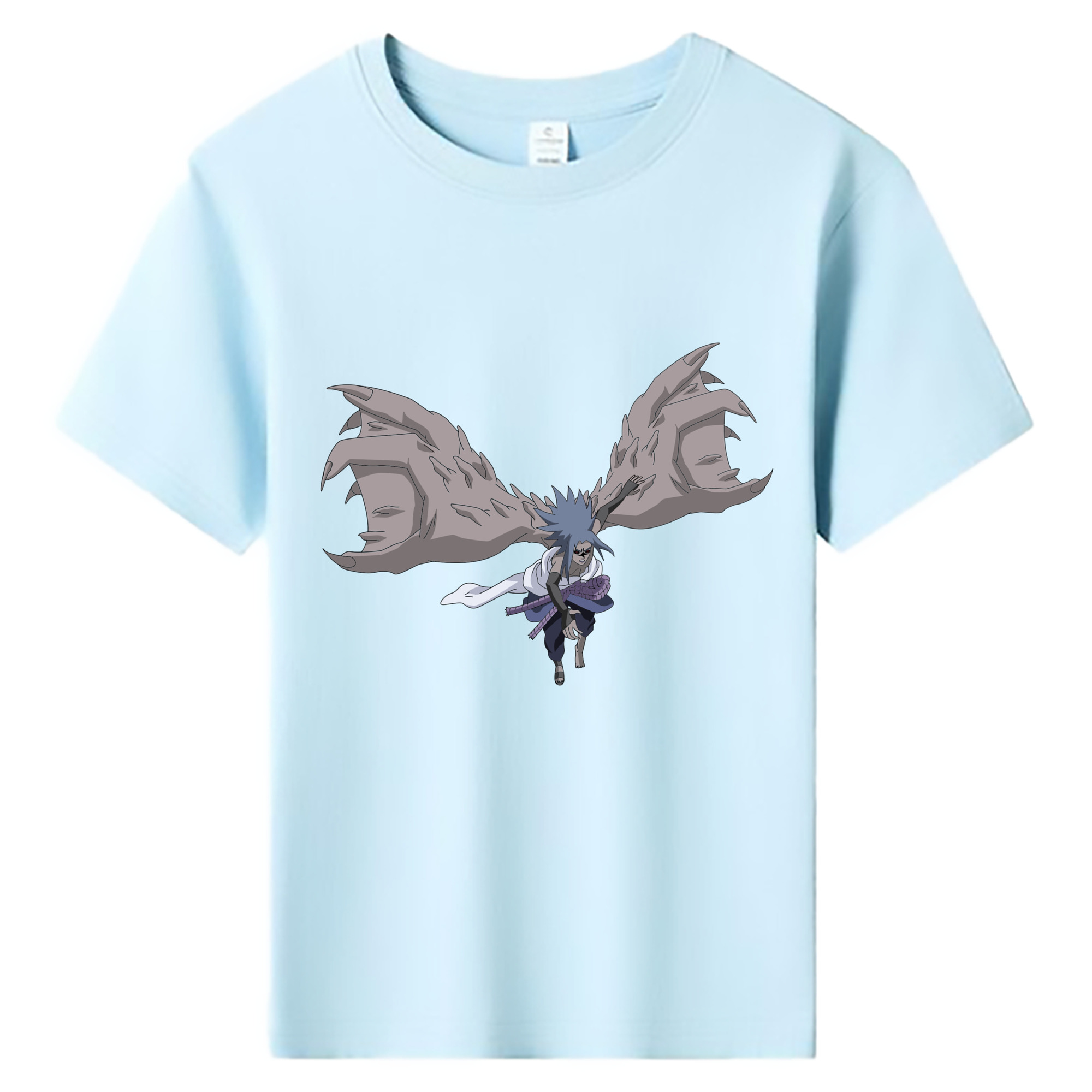 （画像用） NARUTO -ナルト- うちは サスケ Uchiha Sasuke 綿100％キッズTシャツ（フロントプリント）